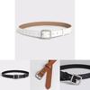 Minimalist Women Pu Belt With Snap Closure For Business And Daily Use