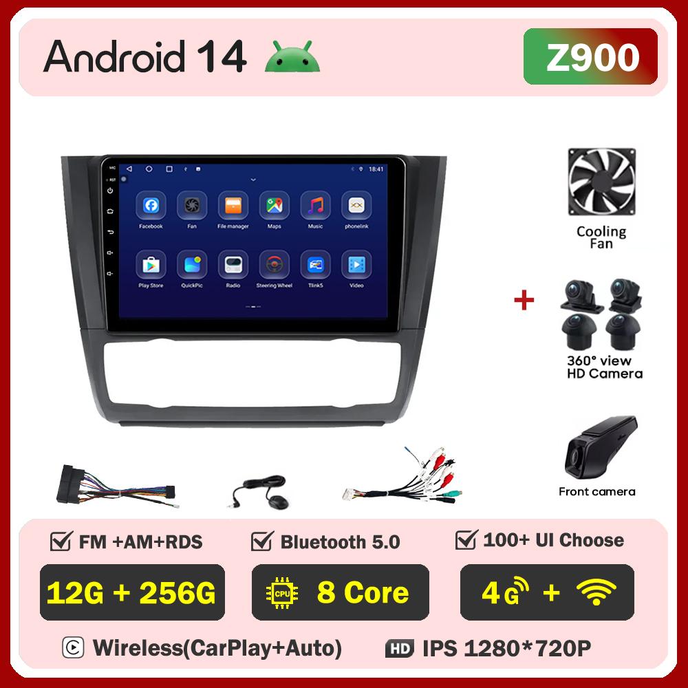 For BMW 1 Series E81 E82 E87 E88 AT 2004-2011Car Radio Player Car Carplay Screen Autoradio Mirror Link Car Intelligent System 4G