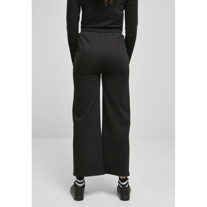 Pantalon Femme - Urban Classics - Straight Pin Tuck - Noir - Taille Standard - Coupe Droite