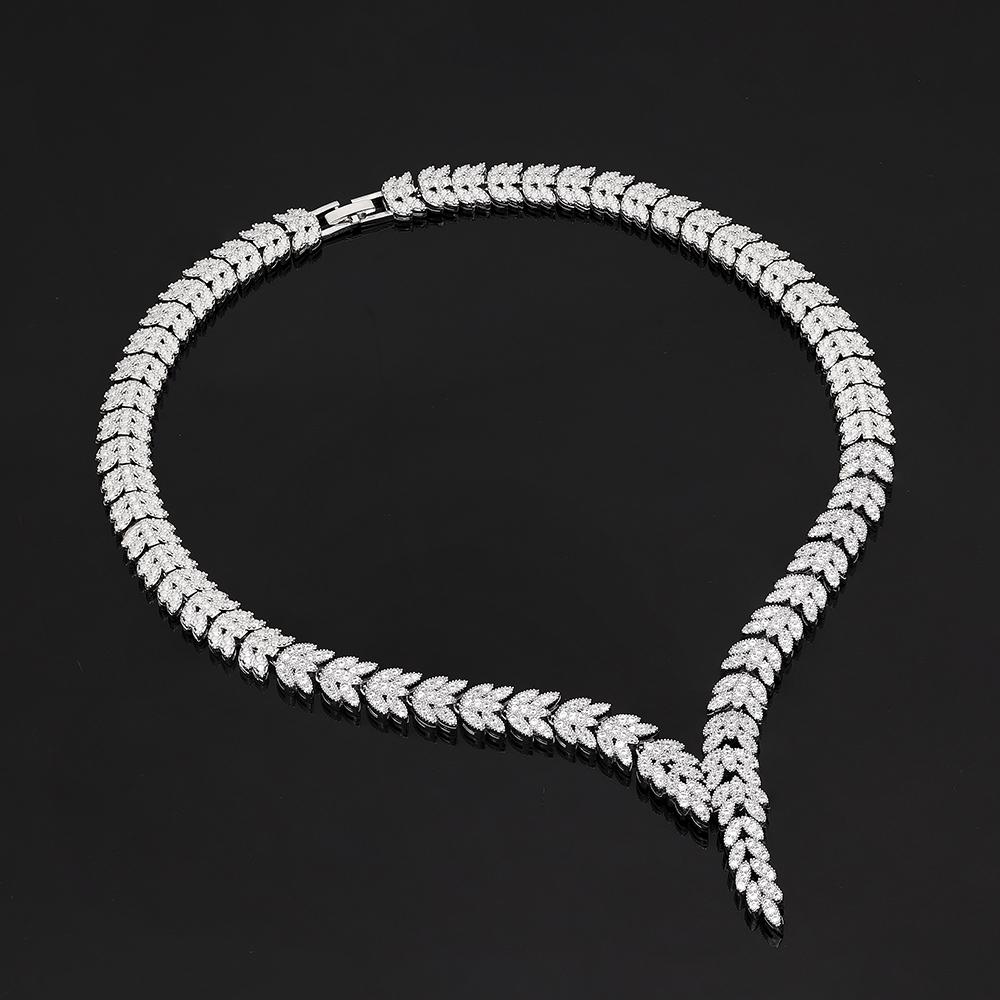 Luxury Wedding Jewelry Set For Women Bridesmaid Bridal Jewelry Sets Necklace Earring Bracelet Ring Party Sets