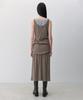 Insilence Woman Knit-Like Layered Dress Brown