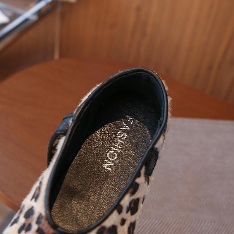 Spring Autumn Girls New Fashion Leopard Printed Princess Shoes Girl Shallow Flat Sneakers Leisure School Shoes Child I11051