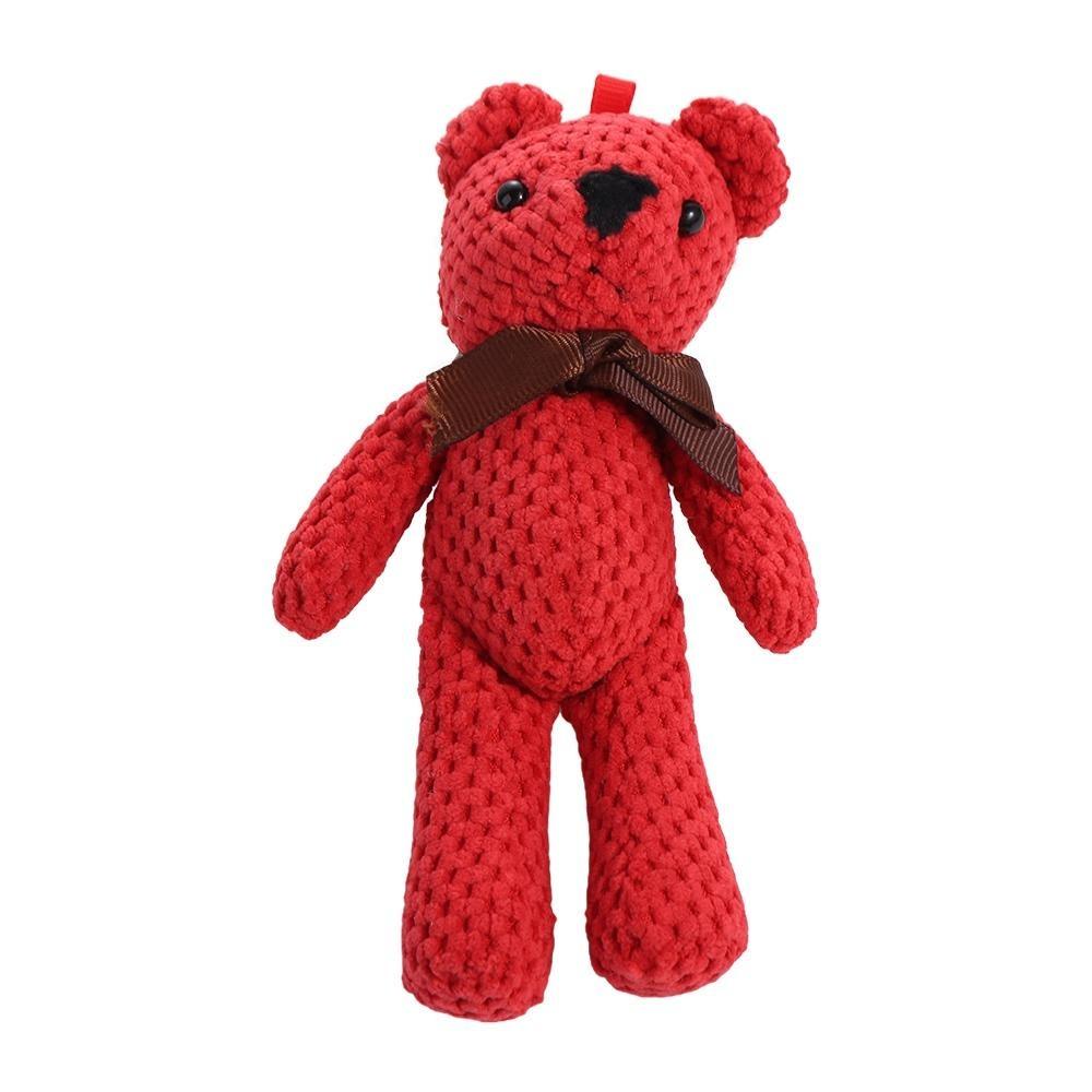Super Cute Mini  Bear Dolls Soft Stuffed Stuffed Bear Keychain Plush Pendant Toy  Wedding Decor