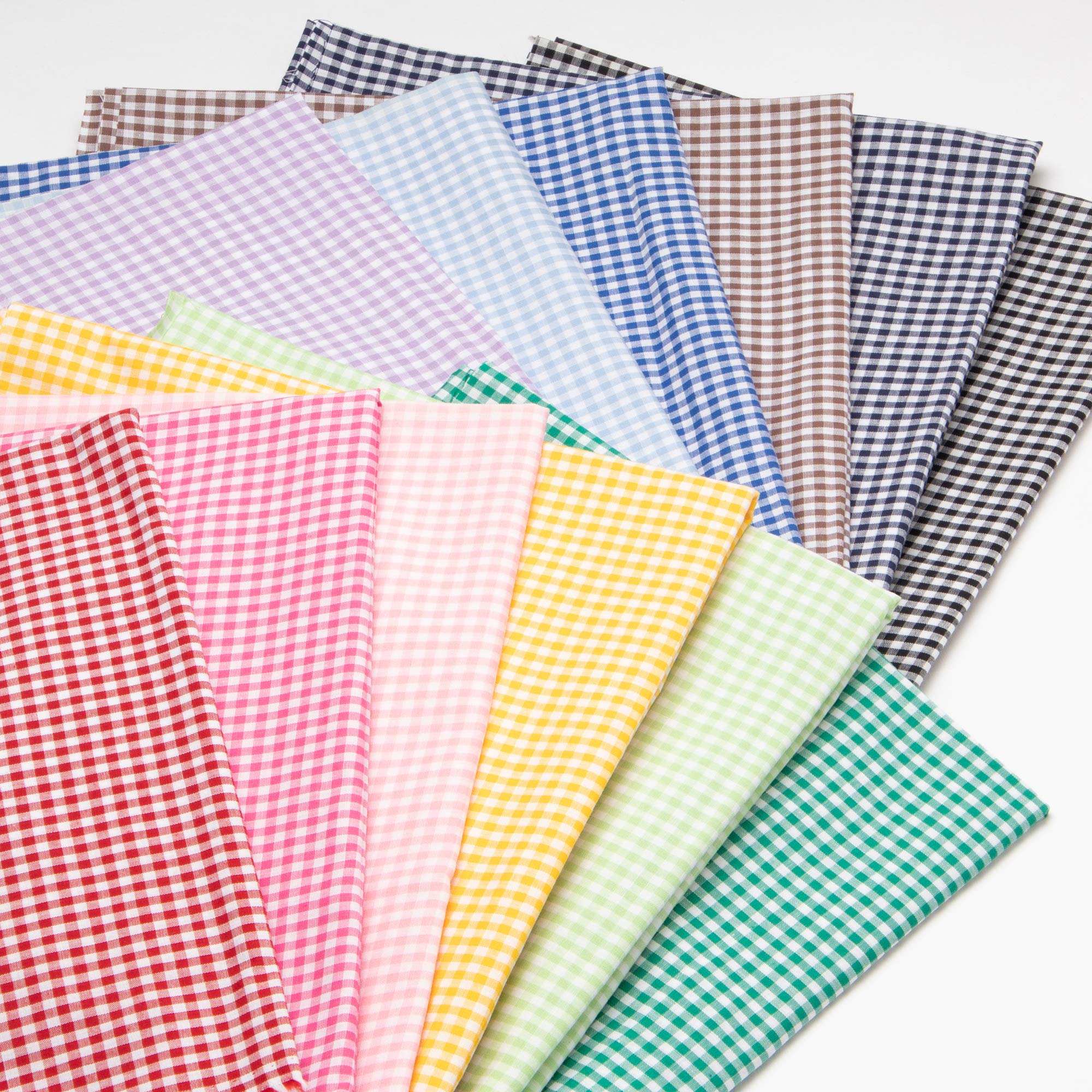 KIYOHARA Gingham Check 3mm 110cm Wide x 2m Navy Fabric, Chambray, Lightweight, Approx. Cut, Col.N G1001-2