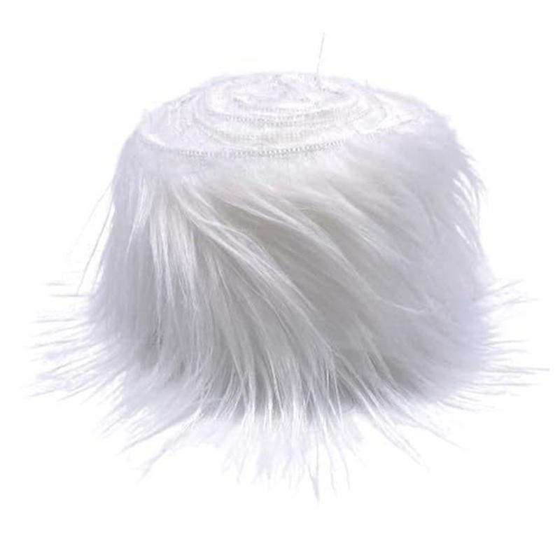 Maschera da Mascherata Non Verniciata con Bordatura Pelosa Rete Adesiva in Tessuto Maschera Facciale da Gatto Maschera Non Verniciata per Fornitura di Halloween