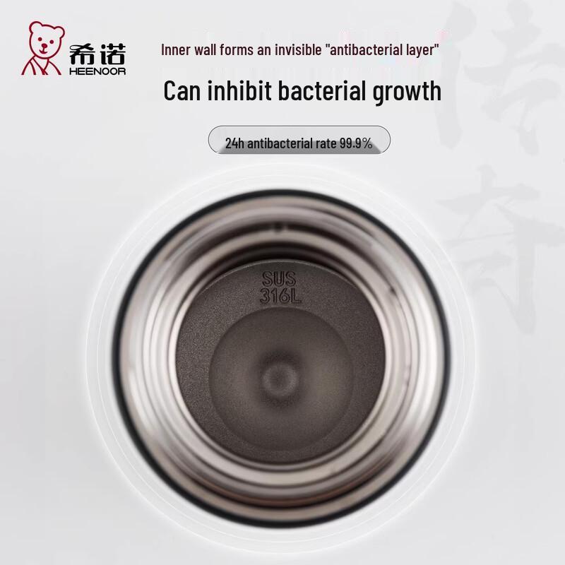 HEENOOR 316L Stainless Steel Antibacterial Insulated Mug