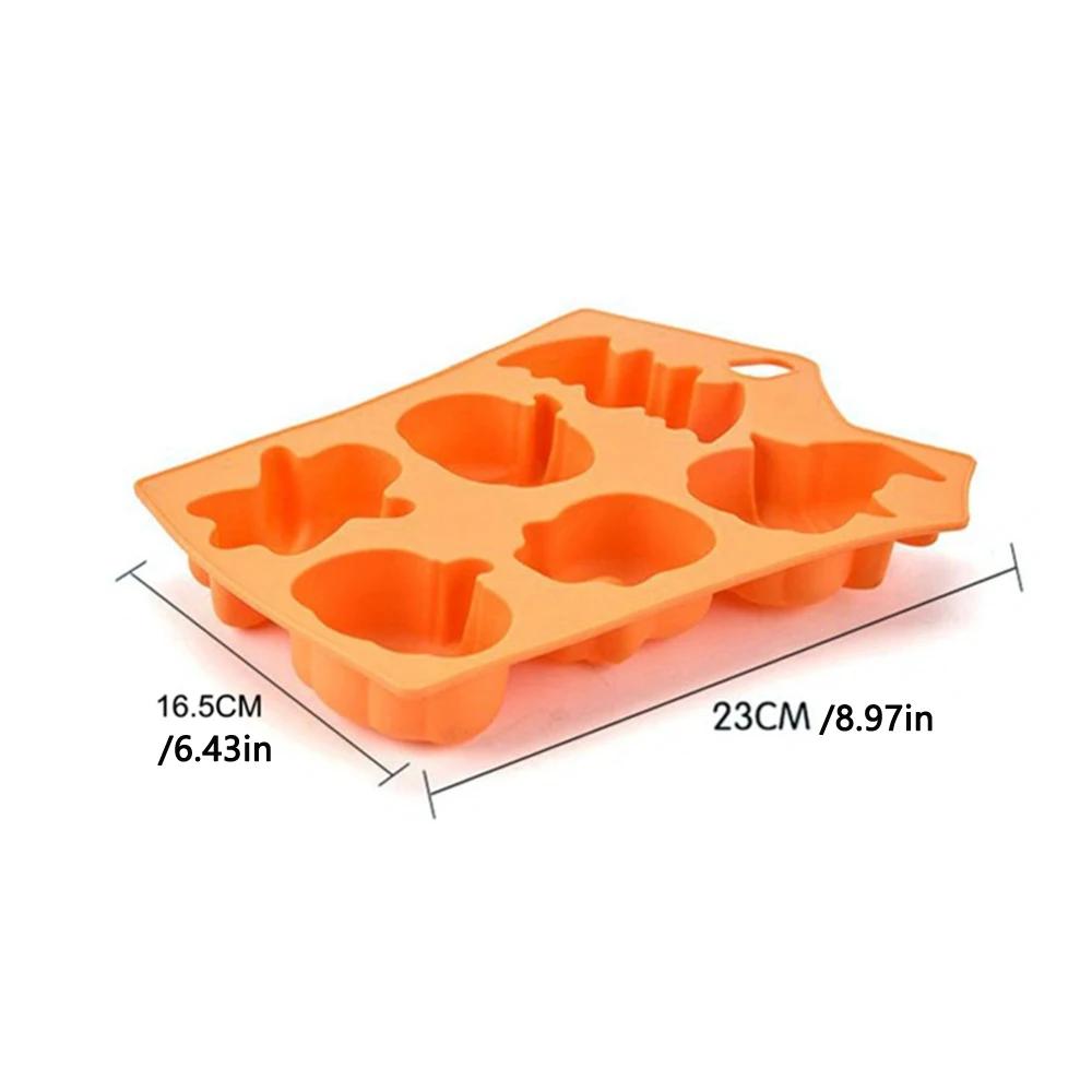 Halloween Silicone Cake Mold Pumpkin Mold Ghost Hat Skull Chocolate Food Baking Tray Mold Cookie Biscuit Cake Baking Mold