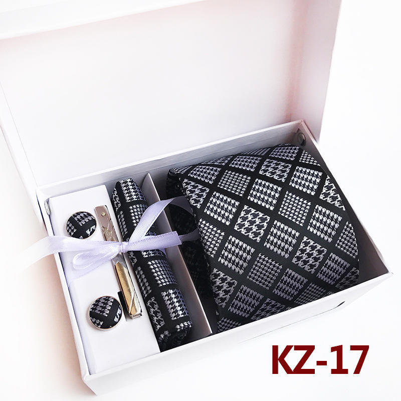 Caja de Regalo de 6 Piezas Corbata Atmósfera Moderna Regalo Corbata Pajarita Clip