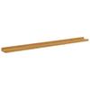 Wall Shelf with Shelf 4 pcs Beige 100 x 9 x 3 cm Wood Based Material