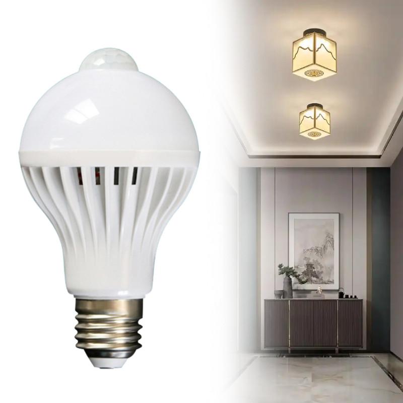 Motion Bulb Sensor Human Body Infrared Induction Led Light Bulbs Living Room