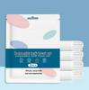 Travel-Sized Disposable Bedding Set: Sterilized 4-Piece Pack with Individually Wrapped Duvet Cover and Pillowcase for Train, Hotel, or B&B.