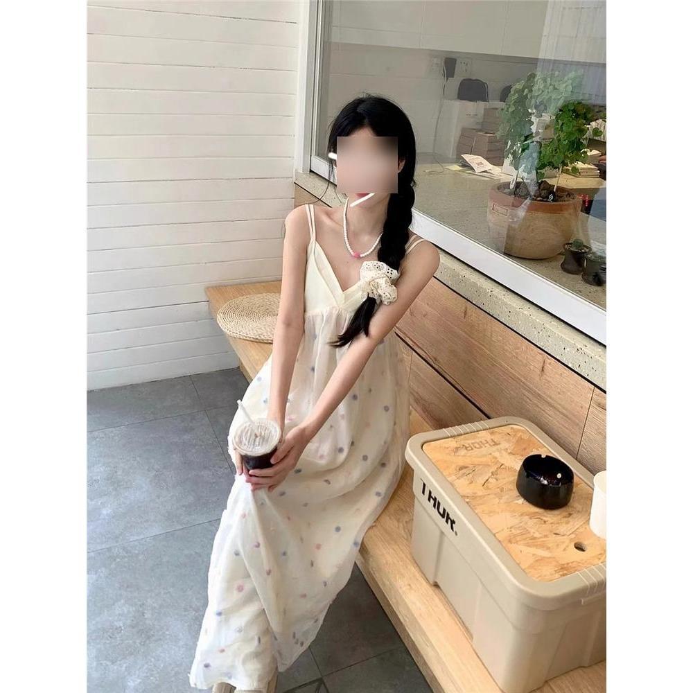 

Women s Summer Floral V-Neck Spaghetti Strap Beach Dress S (Fits up to 90 lbs)