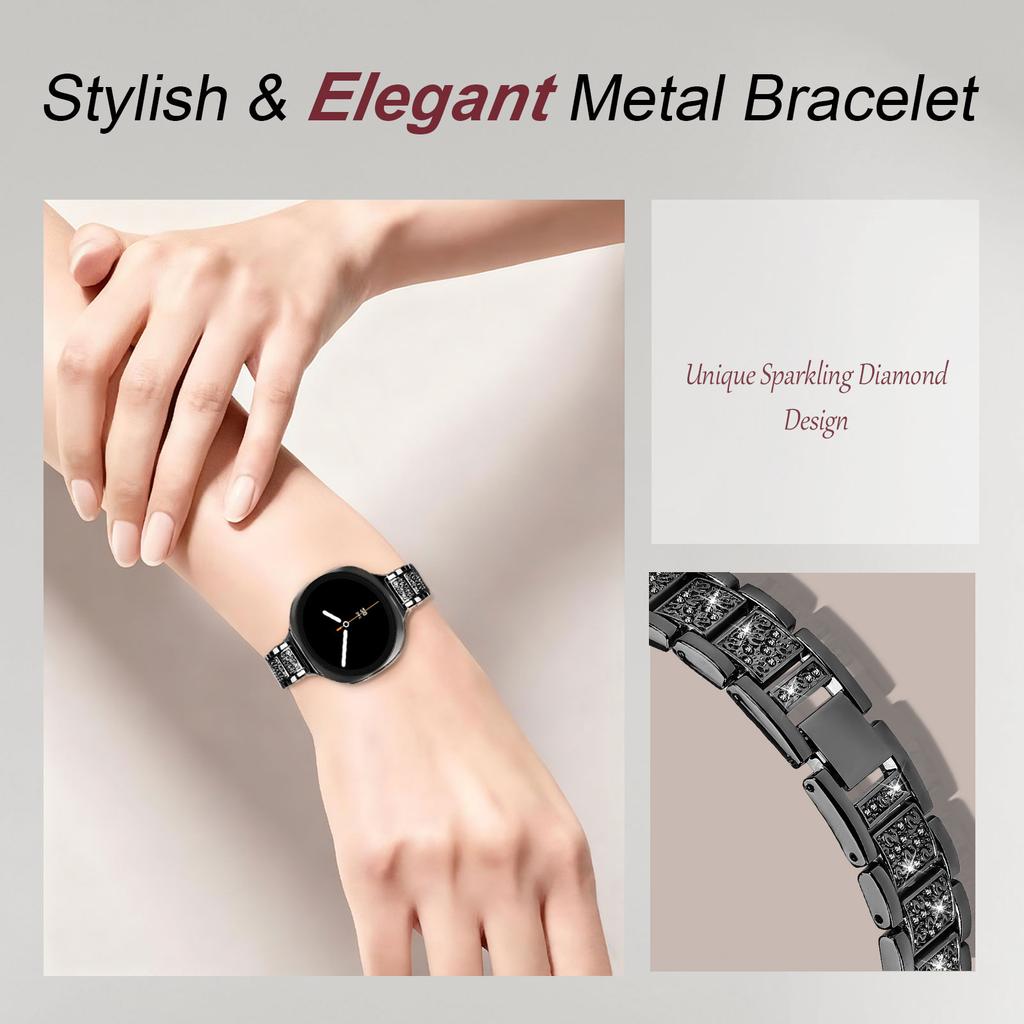 Curea din oțel inoxidabil pentru ceas Samsung Galaxy 8/8 classic 40mm 44mm 46mm Brățară Metalică cu Zale și Diamante curea curea Galaxy watch8