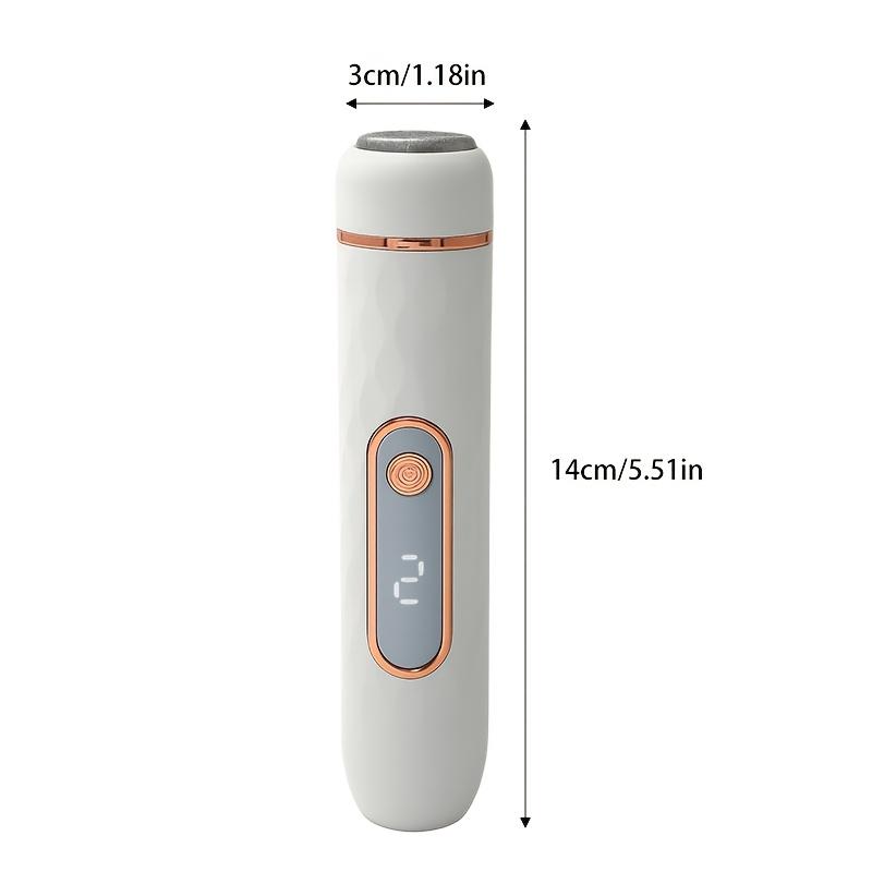 Electric foot grinder automatic exfoliator callus removal tool portable electronic foot pedicure one-button control for removing hard and cracked skin