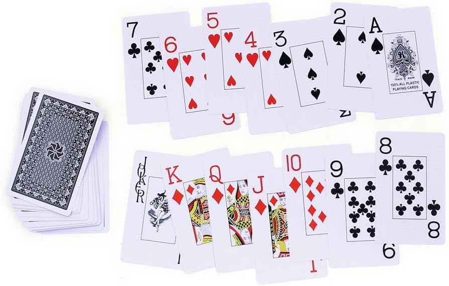 Playing Cards Party Large, Easy-to-read II, Supplies, Games, Toys, Easy-to-read Plastic, Travel-friendly