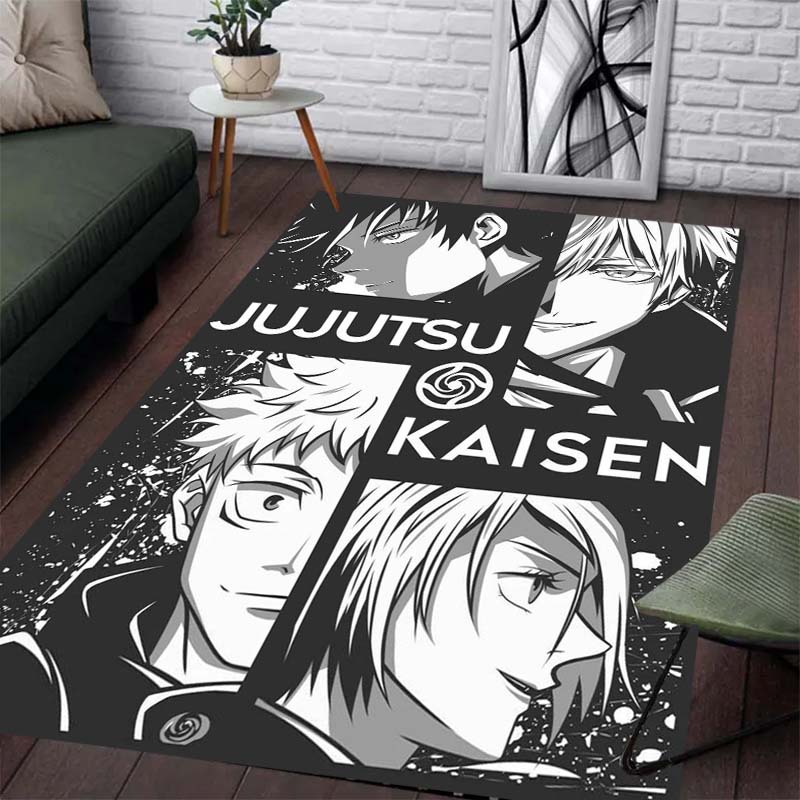 Jujutsu Kaisen Pattern Carpet - Anti-slip Kitchen and Outdoor Carpet, Home and Bedroom Decoration, Birthday Gift