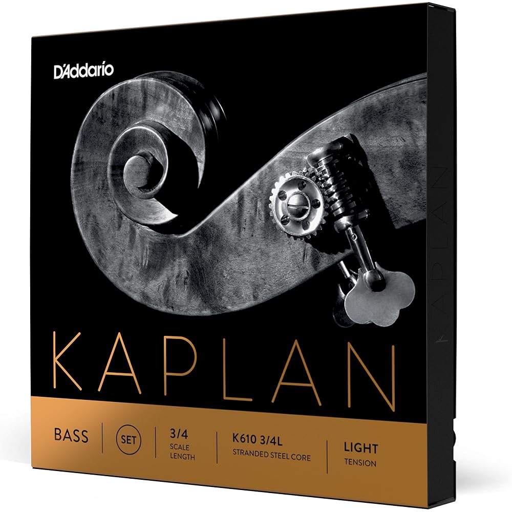 D Addario Kaplan Double K610 3/4L Light Tension Double Bass Strings (Domestic Genuine Product)