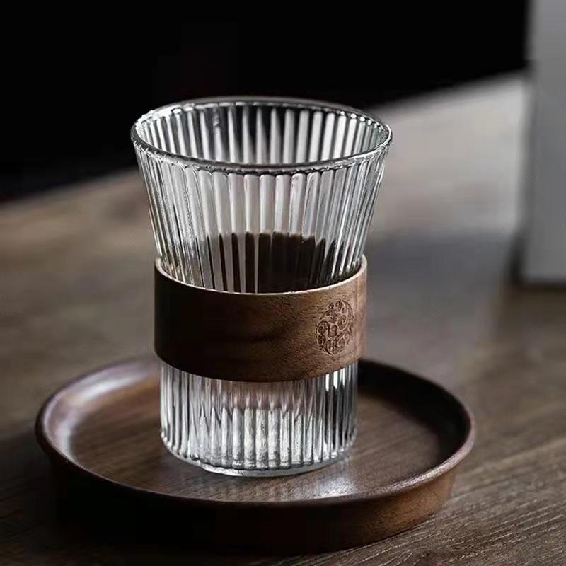 Creative Heat Resistant Glass Cup Transparent Glasses Ice Coffee Mug Tea Cup Juice Glass Milk Water Cup Drinkware
