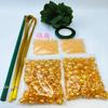 Osmanthus DIY Bouquet Kit: Leaf, Petal, Loose Beads, String, and Flower Weaving Materials