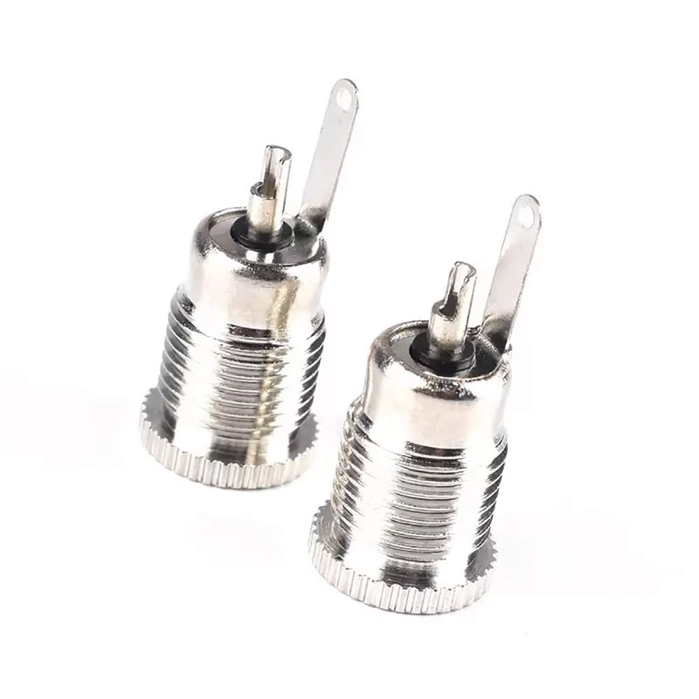 Audio Fan DC Power Jack Socket 30V 5A Female Panel Mount Connector Adapter with Waterproof Cap DC Male Plug Pack of 12 5.5x2.1mm +