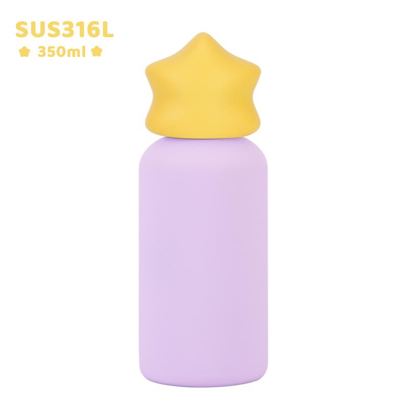 2026 New 316 Stainless Steel Thermos Cup 350ml Creative Star Children's Contrasting Color Outdoor Sports Water Cup