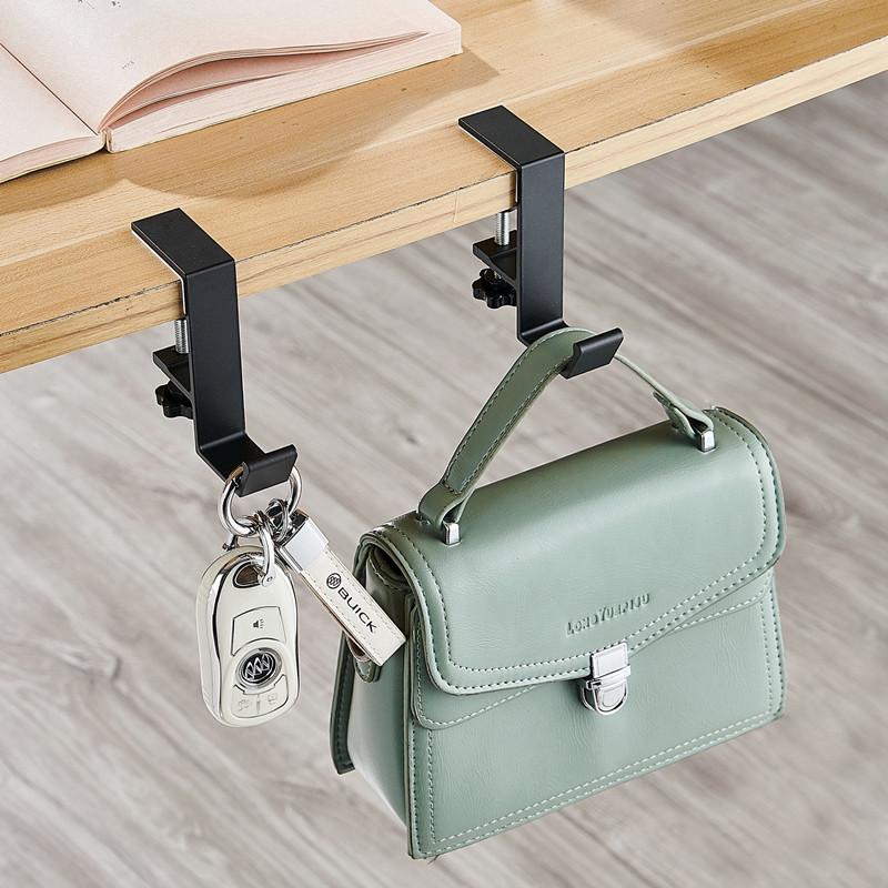 1/2pc Adjustable Desk Edge Hook Gaming Headset Desk Hanger Backpack Storage Hanging Hook Holder Punch-free Home Universal Hook