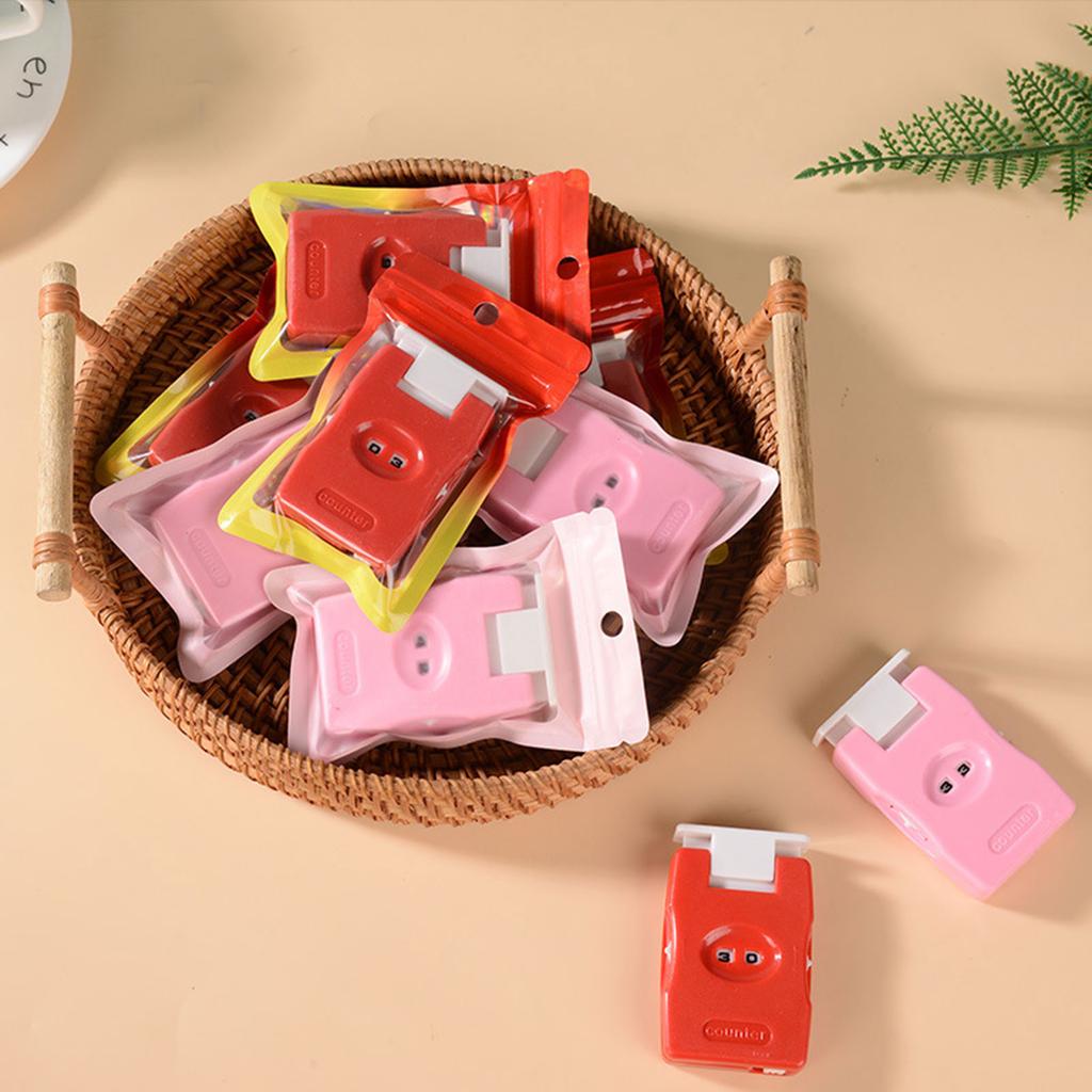 2Pieces Knitting Counter Plastic Row Counter Manual Stitch Counter Stitching Needle Counter Knitting Tool