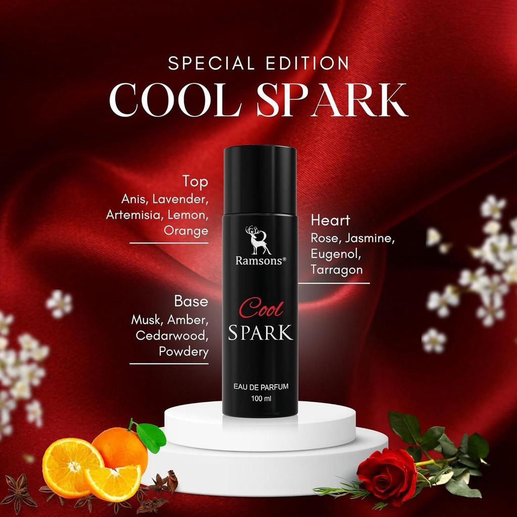Ramsons - COOL SPARK Eau De Parfum | 100 ML | Perfume For Men | TN - Anis, Lavender, Artemisia, Lemon, Orange/wood, Powdery