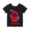 Spider Man Childrens Digital Tshirt Childrens Top Cartoon Summer Preschool Childrens Clothing Birthday Short Sleeved Tshirt