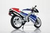 Aoshima Bunka Kyozai Maßstab Fertiges Motorrad Honda NSR250R Ross Weiß x Terra Blau 165mm Bemaltes Fertigprodukt GmbH. (AOSHIMA) 1/12 '89