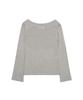 Mihebeu M Necklace Graphic Boat Neck Long Sleeve T-Shirt Melange