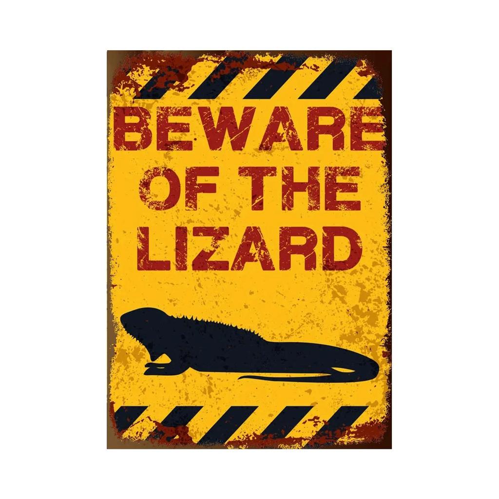 BEWARE OF Rabbit Retro Plaque Metal Tin Signs Garden Decoration Mouse Monkey Wall Stickers Kraken Plate Animal Warning Sign