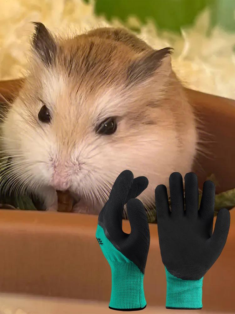 Guantes Resistentes a Mordeduras para Mascotas Guantes Engrosados Antiarañazos para Protección de Manos Asistente de Entrenamiento para Mascotas Para Gatos Perros Ardillas Hámsteres