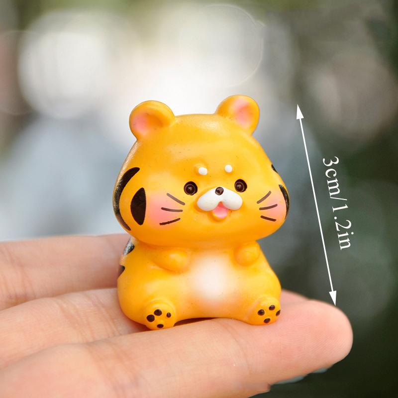 1Pcs Animal Zodiac Mouse Rabbit Tiger Dragon Gardening Landscape Decoration Ornaments Diy Crafts Home Decor Birthday Gift