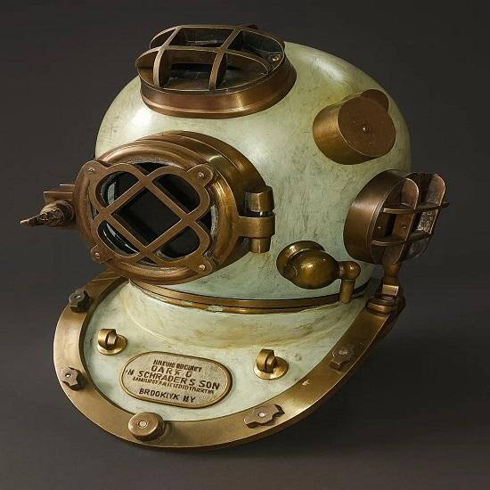 45.72 Cm US Navy Mark V Deep Sea Scuba Divers Diving Helmet  Nautical Home Decor