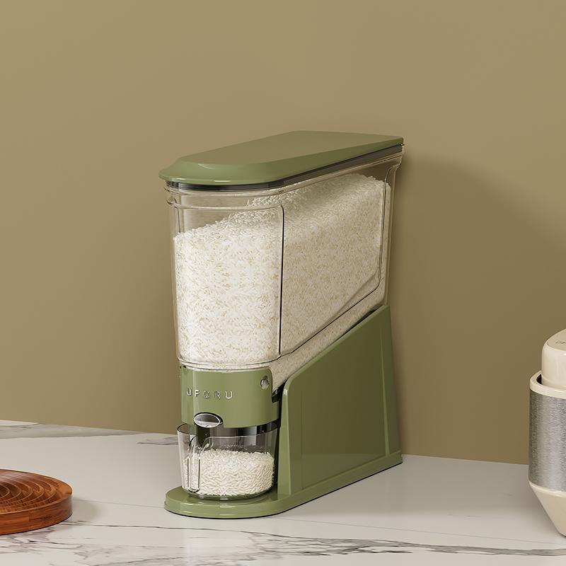 "UFORU kitchen item free Press type rice drum household insect-proof  moisture-proof sealed food grade organize rice box"