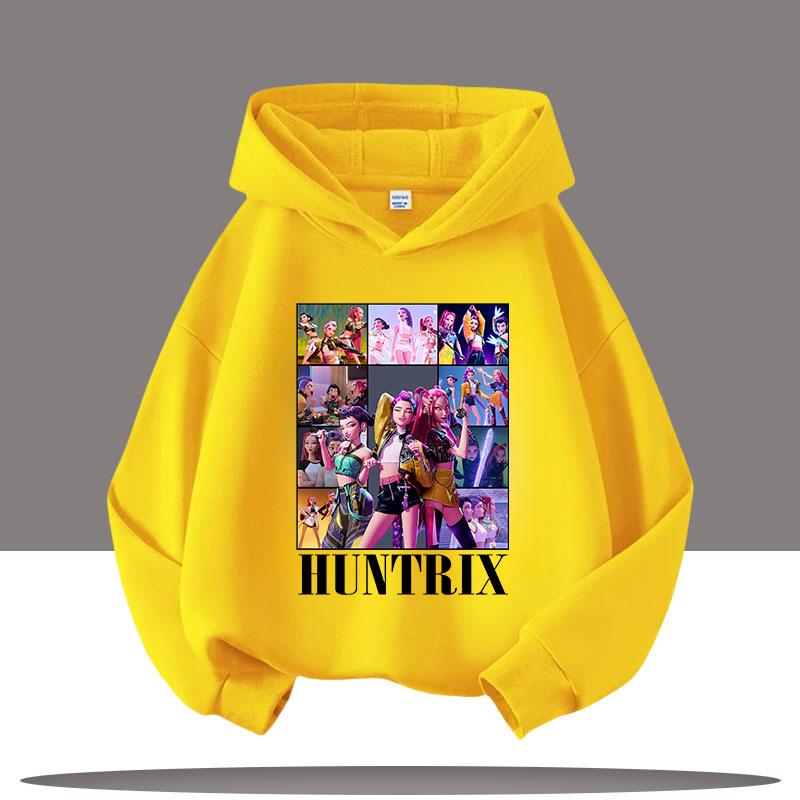 KPop Demon Hunters Hoodies for Kid's Autumn Winter New Cotton Hoodie Fashion 2025 Movie Hoody for Adult Kids Mother-to-be Top