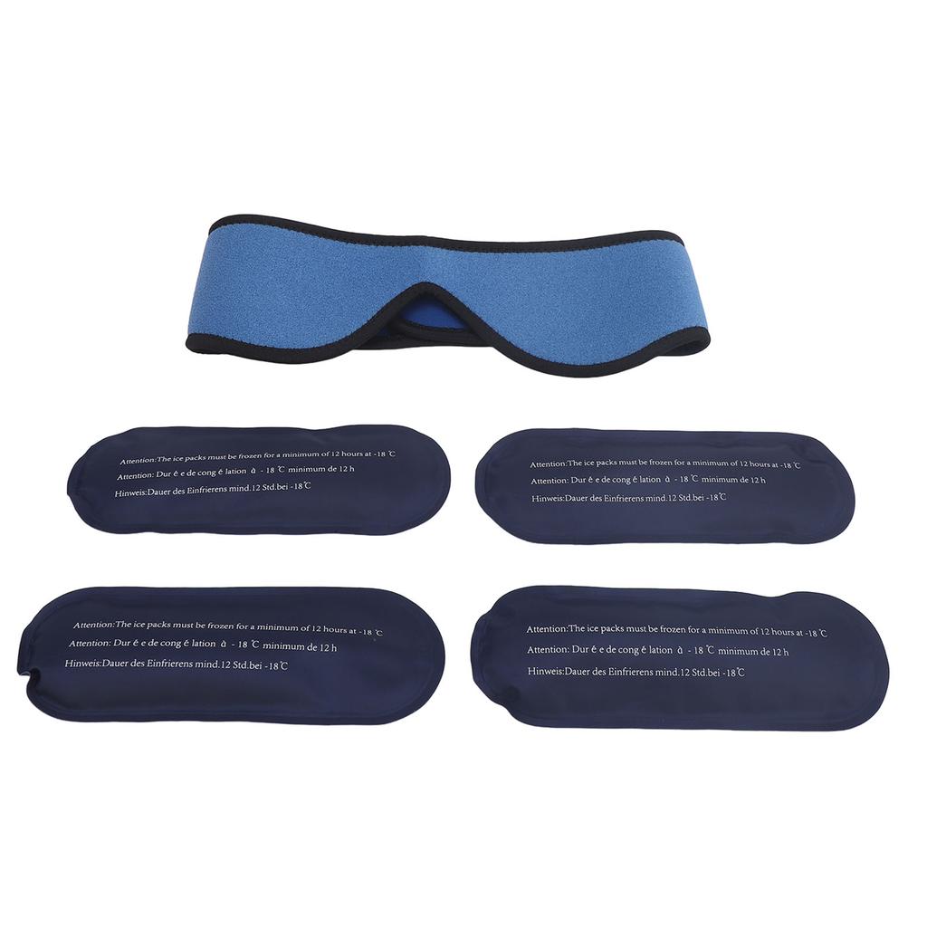 Face Ice Pack Professional Relieve Muscle Fatigue Swelling Relief Hot and Cold Compress Ice Pack Wrap for Jaw Chin Dental
