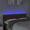 VidaXL LED Headboard Bedroom Furniture Double Bed Accessory Head of Bed Frame Interior Dark Brown 3121753