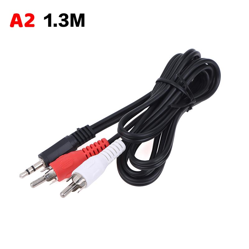 3.5Mm Jack To 2 Rca Stereo Audio Car Cable 3.5 Mm Male To 2Rca Male Coaxial Aux Cable Splitter For Tv Laptop Mp3 Speakers