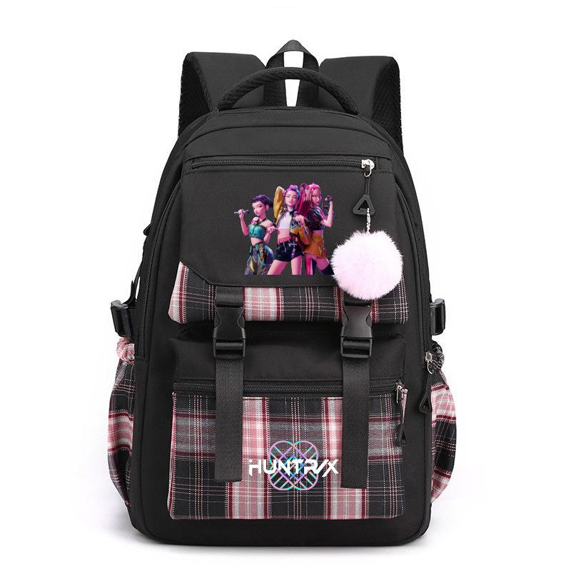Kpop Witch Hunter Group Printed Schoolbag Korean Version Junior High School Large Capacity Student Casual Backpack