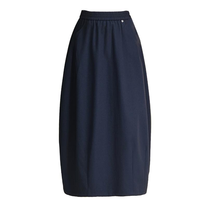 Autumn High Waist Lantern Skirt - Slim Fit, Elastic, Versatile Casual Half Skirt
