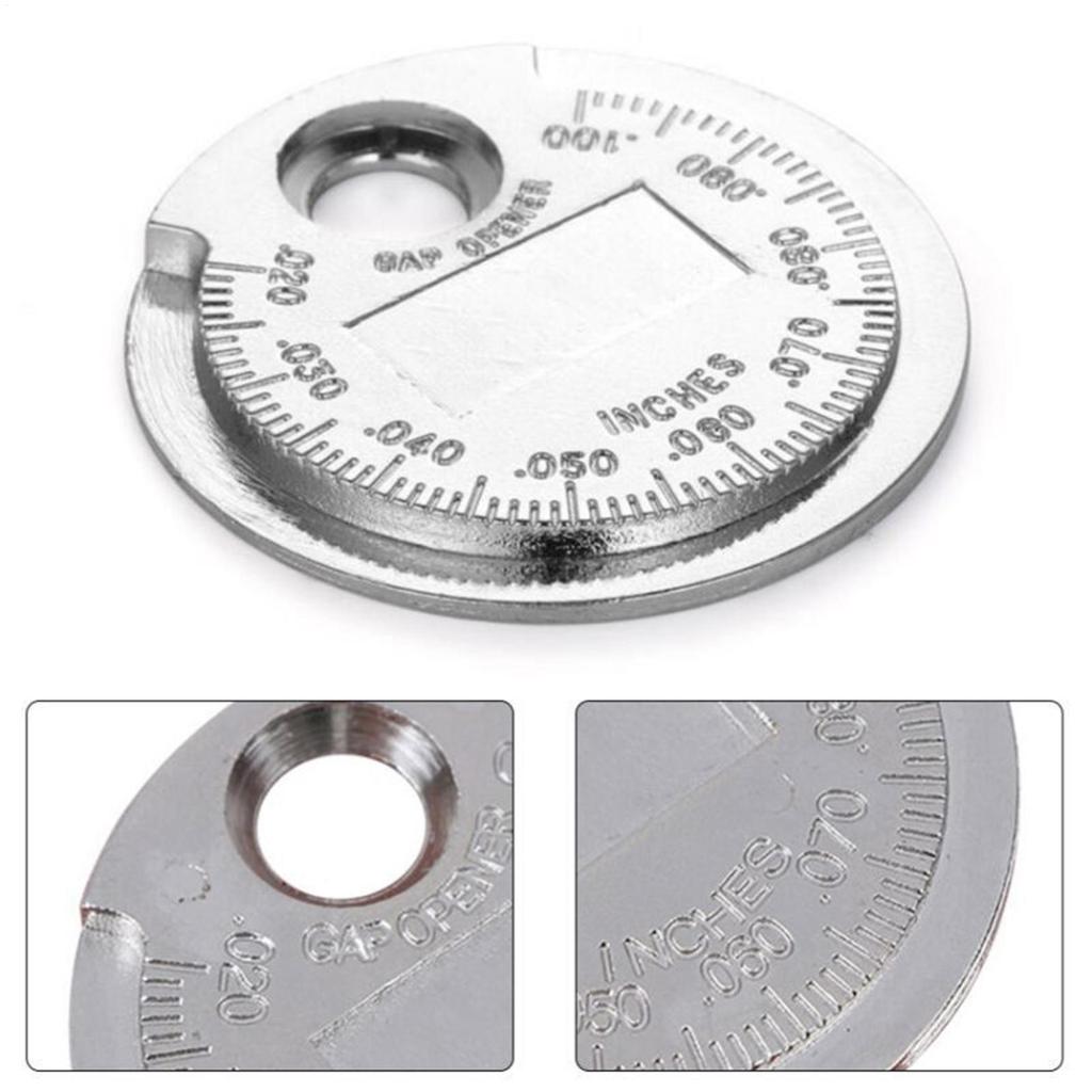 Spark Plug Gap Gauge Measuring Tool 0.6-2.4mm Coin-shaped Spark Automotive Repair Tools For Car Engine Lawn Mower Tool