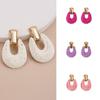 Scalloped Earrings Beach Tassel Earring Solid Color Ethnic Style Earring  Women