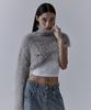 Teulimingbeodeu Unbalance High-Neck Fur Knit [ Gray ]