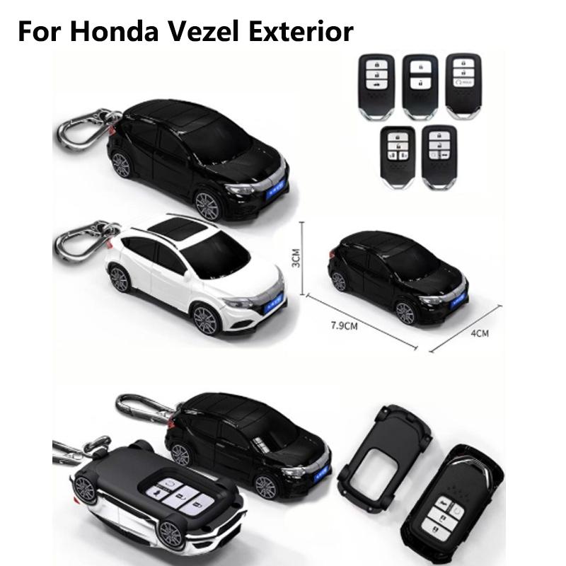 Kreativer Schlüsselanhänger Auto Modell Für Honda Crv Odyssey Vezel 2 3 4 5 Tasten Fernbedienung Smart Auto Schlüsselhülle Halter Schlüsselanhänger Zubehör