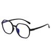 Anti-Blue Light Glasses Frame Female Polygon Flat Light Mirror Student Tide Presbyopia Myopia Batch