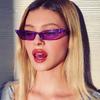 New Cat Eye Sun Glasses Women Small Vintage  Designer Sun Glasses Retro Red Purple Ladies Sun Glasses Eyewear Female Shades