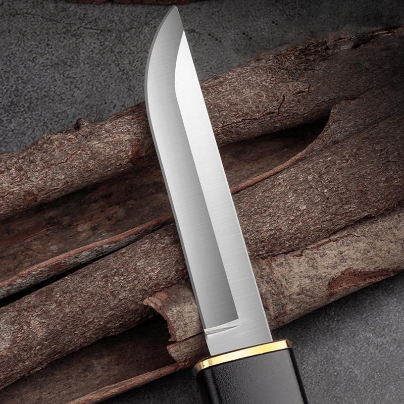 2pcs/set Stainless Steel Fruit Knife Plastic Handle Boning Knife Kitchen Meat Cleaver Vegetable Cutter