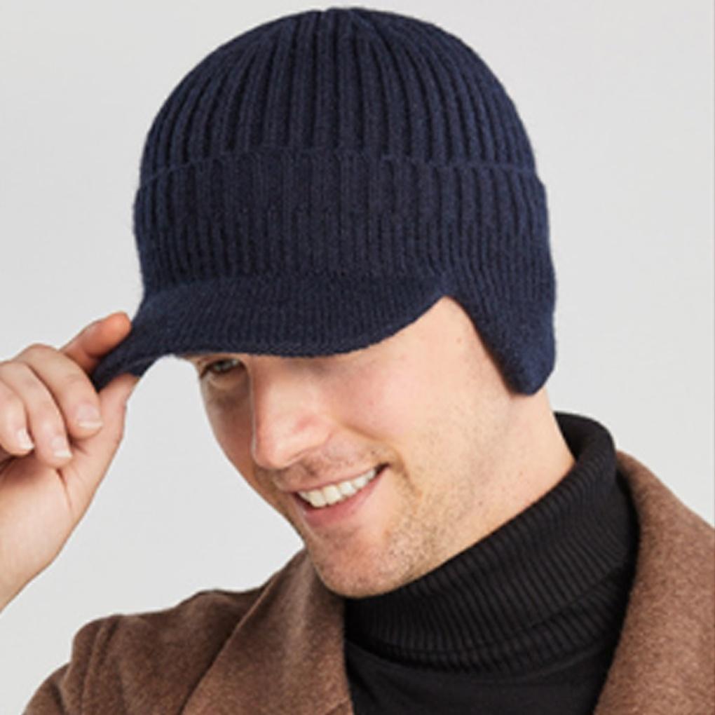 Knitted Earflap Cap, Winter Trapper Hat, Warm Hat